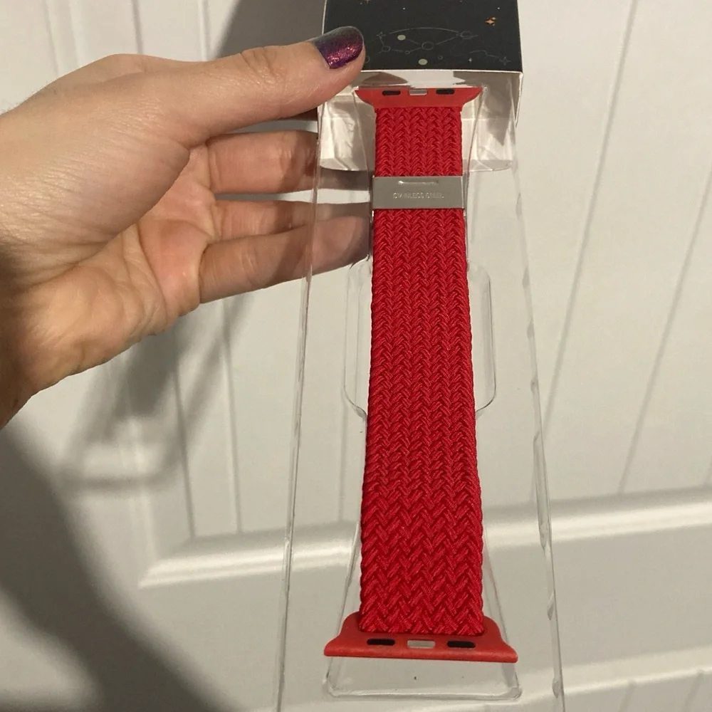 🆕 Red Astra Straps Arceo Braided Loop Band